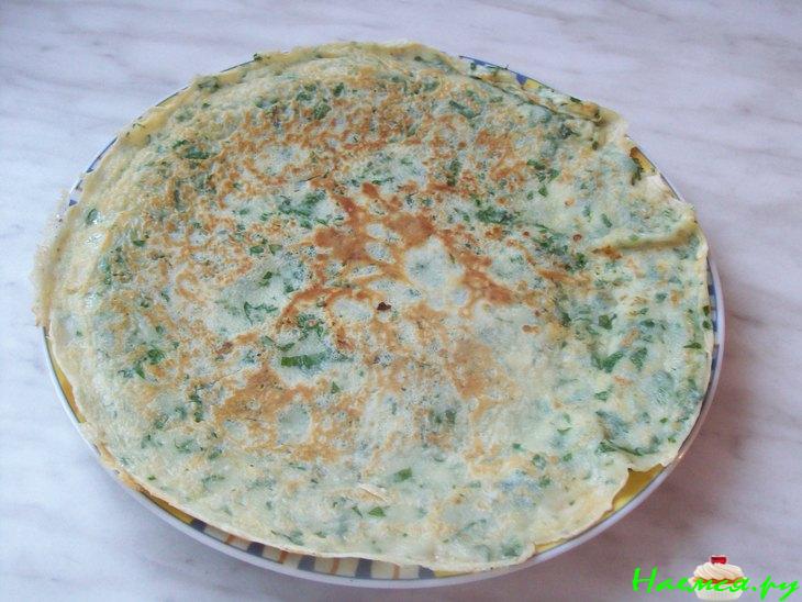 Блинчатый рулет с лососем