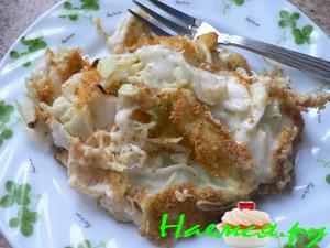 Капуста под белым соусом