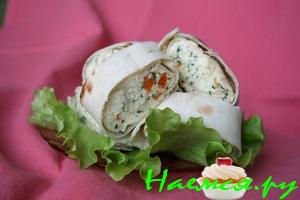 Лаваш с адыгейским сыром