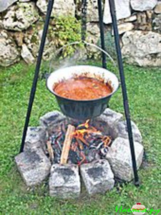 Венгерский гуляш на костре 