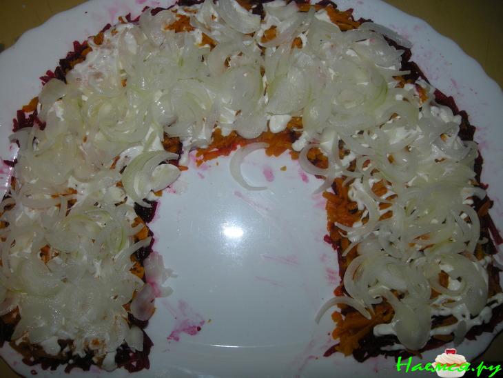 Салат слоеный &laquo;Радуга&raquo;