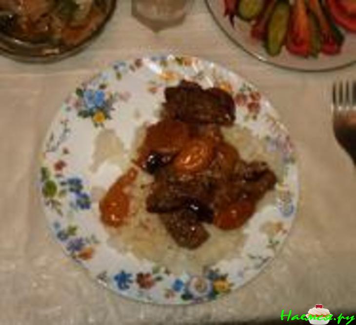 Стейки с фруктами