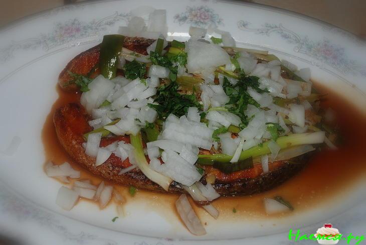 Семга с соевым соусом