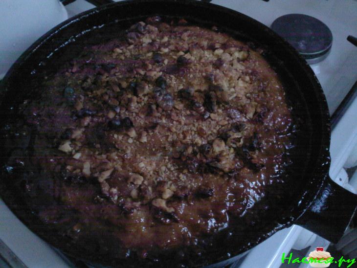 Пирог с изюмом, вишней и тыквой в медовой заливке Пирог с изюмом, вишней и тыквой в медовой заливке