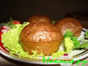 Мои печеночные маффины с вишней