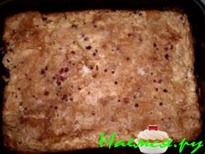 Сладкий пирог с брусникой и яблоками Сладкий пирог с брусникой и яблоками