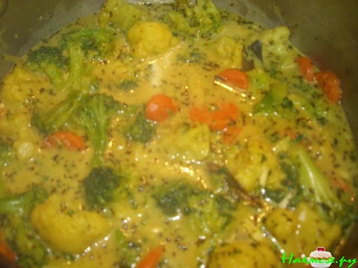 Овощи в сливочном соусе Овощи в сливочном соусе