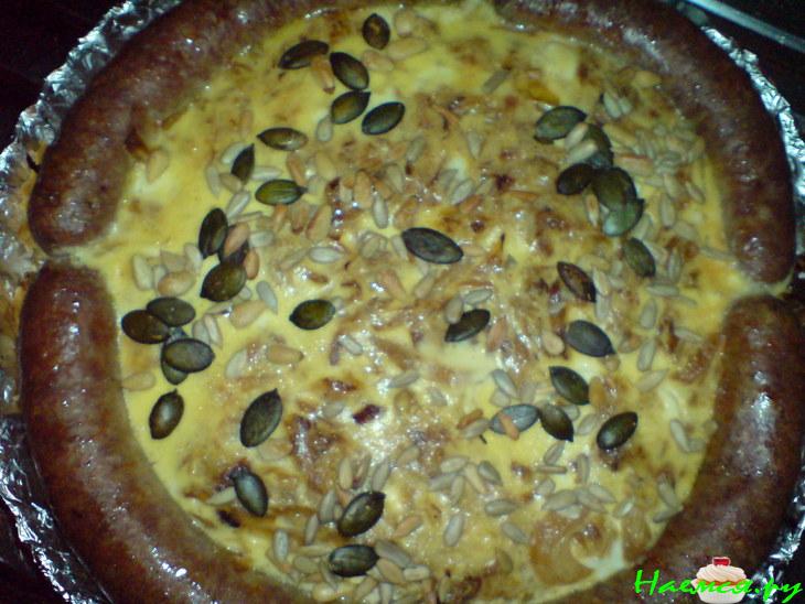 Торт закусочный из охотничьих колбасок