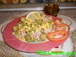 Салатик быстрый с тунцом