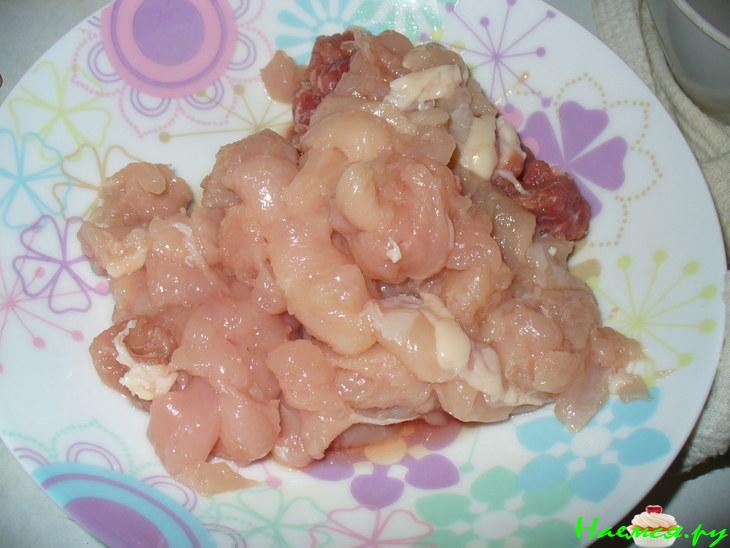 Плов с куриным филе, курагой, черносливом и изюмом