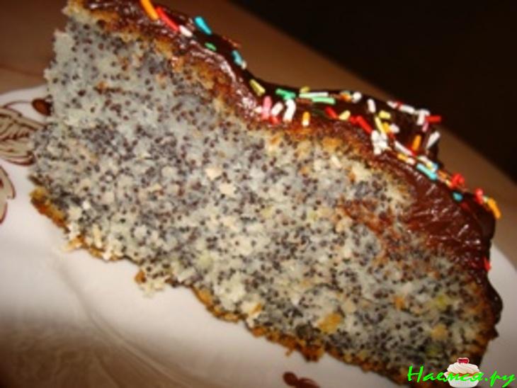 Простой маковый тортик