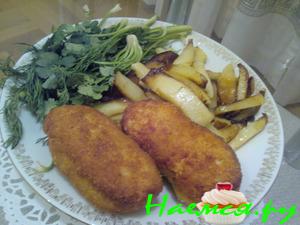 Котлеты по-киевски, а может и не совсем по-киевски