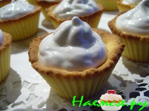 Корзиночки с белковым кремом, как в детстве