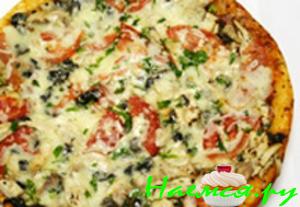 Пицца с курицей и грибами