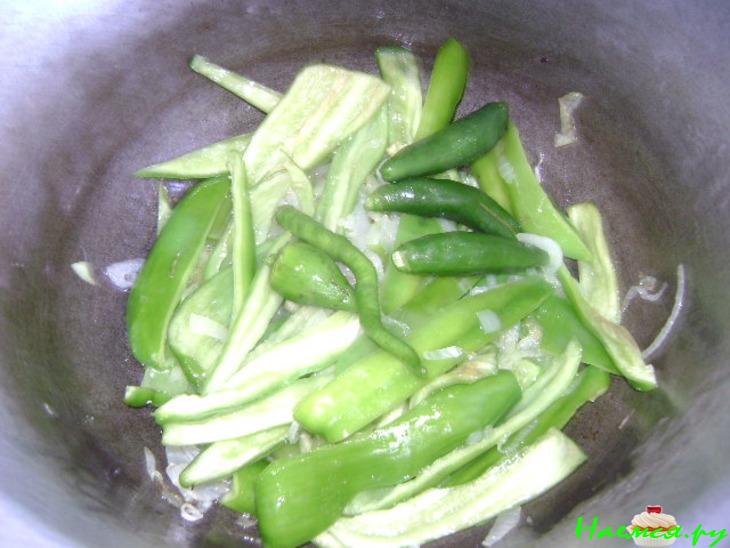 Баклажаны по-корейски с болгарским перцем Баклажаны по-корейски с болгарским перцем