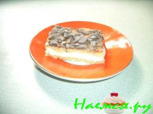 Пирог с творогом в глазури