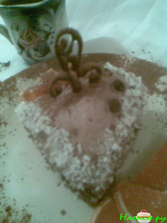 Бисквитное пирожное "Сердце арабики"