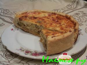 Флан с грибами и луком Флан с грибами и луком