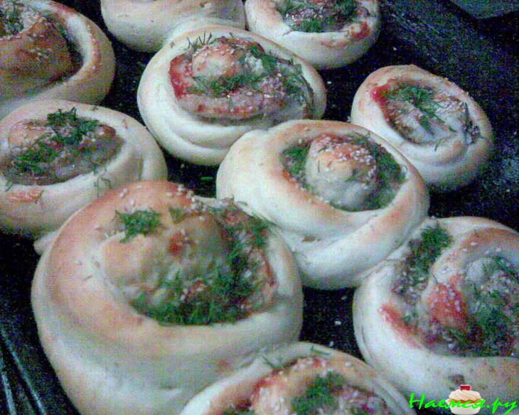 Рыбные спиральки (постные)
