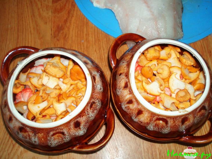 Судак приготовленный в горшочке