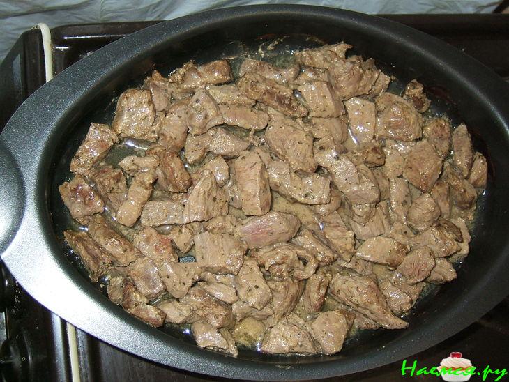 Просто мясо в маринаде с овощами Просто мясо в маринаде с овощами