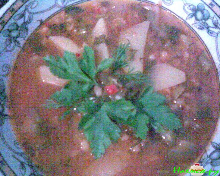 Постный суп 'а-ля рассольник' Постный суп 'а-ля рассольник'