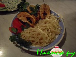 Лосось под соусом васаби Лосось под соусом васаби