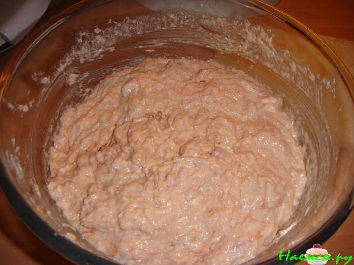 Куриное суфле с курагой и грецкими орехами