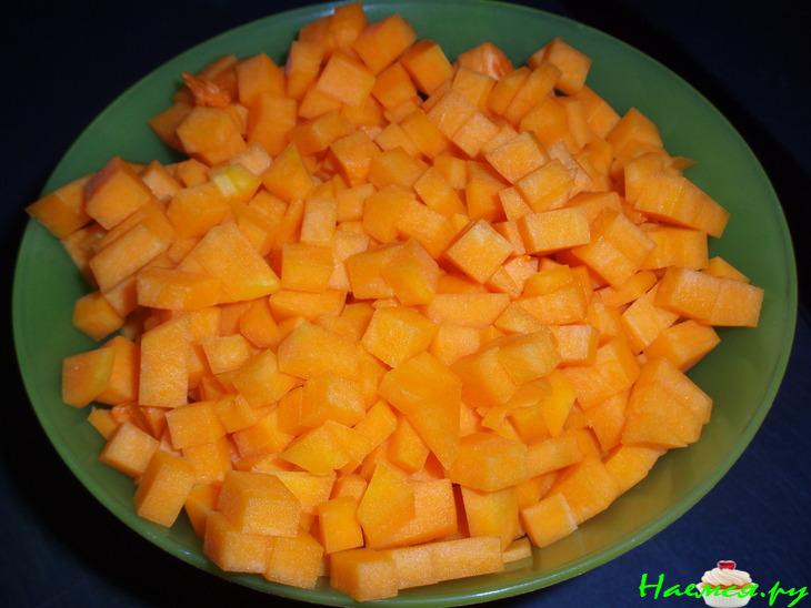 Куриное филе с тыквой и опятами