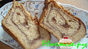 Рулет "Ореховый", ржаной и с глазурью