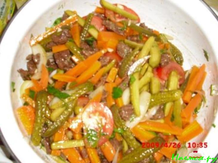 Салат "Любимый" с мясом Салат "Любимый" с мясом