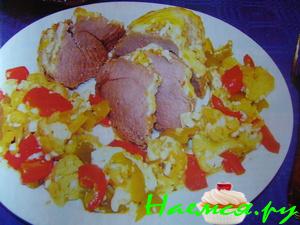 Свинина с овощами и соевым соусом Свинина с овощами и соевым соусом