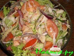 Салат с морепродуктами Салат с морепродуктами