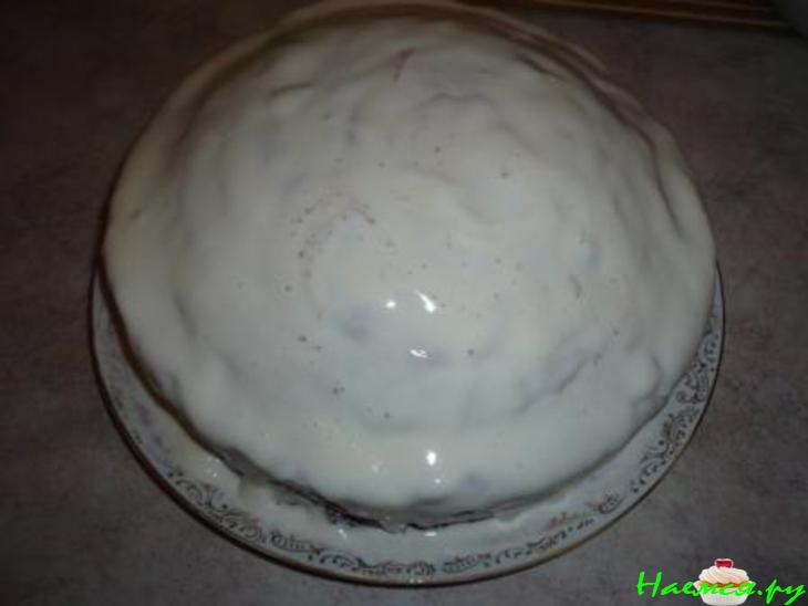 Торт 'Черепаха' с кедровыми орешками