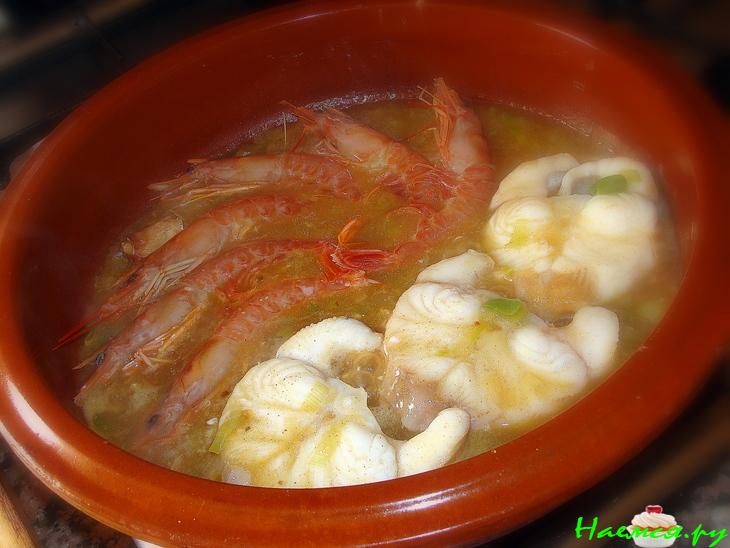 "Морской чёрт" в соусе&nbsp; 