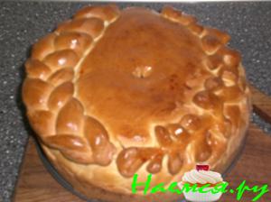 Пирог с капустой и грибами