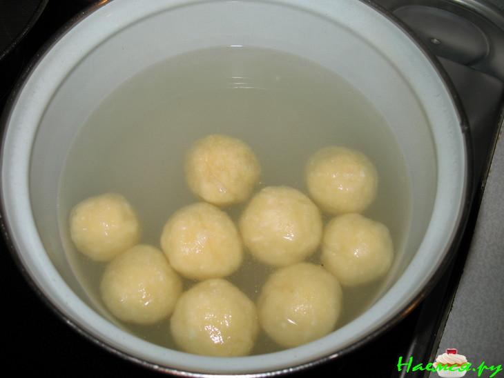 Творожные кнедлики с фруктами