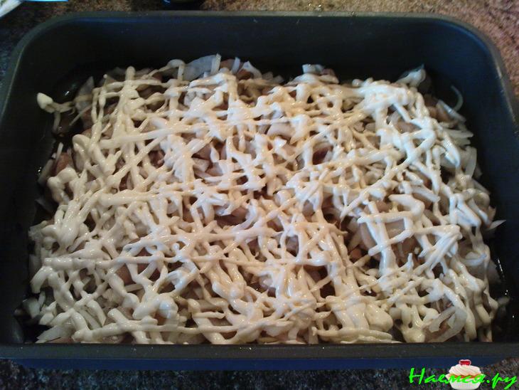 Морской язык под шампиньоновой шапкой