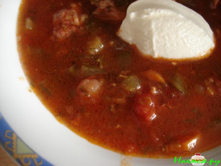 Солянка мясная - первая!!!