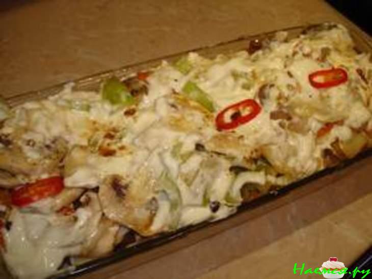 Щука жареная с овощным гарниром под сливочным соусом "По щучьему веленью, по моему хотенью!"