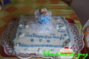 Торт 'Сынуле на крестины'