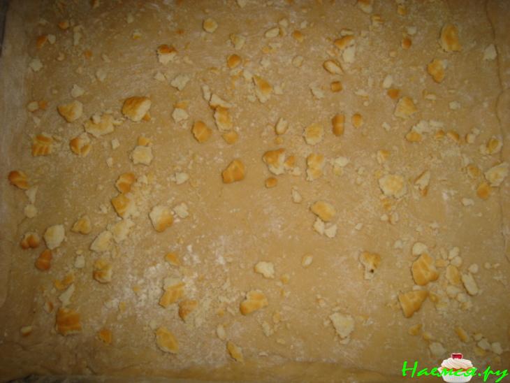 Пирог с ревенем (рабарбаром) латвийский