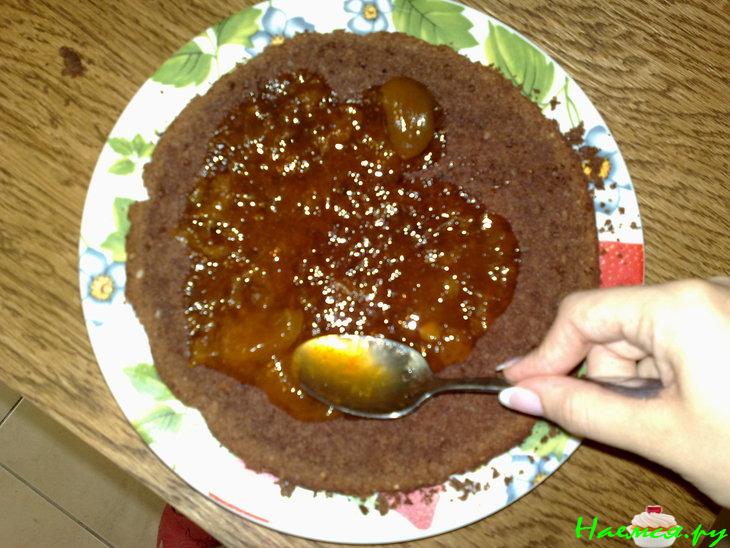 Торт "Захер" с абрикосовым вареньем