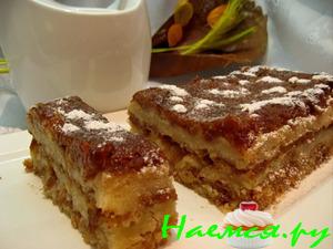 Яблочный пирог "Лентяй"