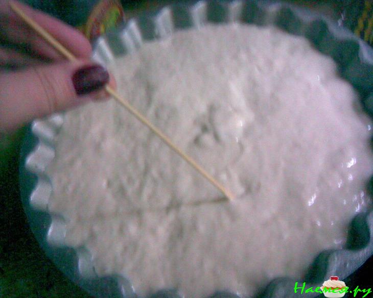 Необычный дрожжевой пирог-перевертыш (постный) с яблоками