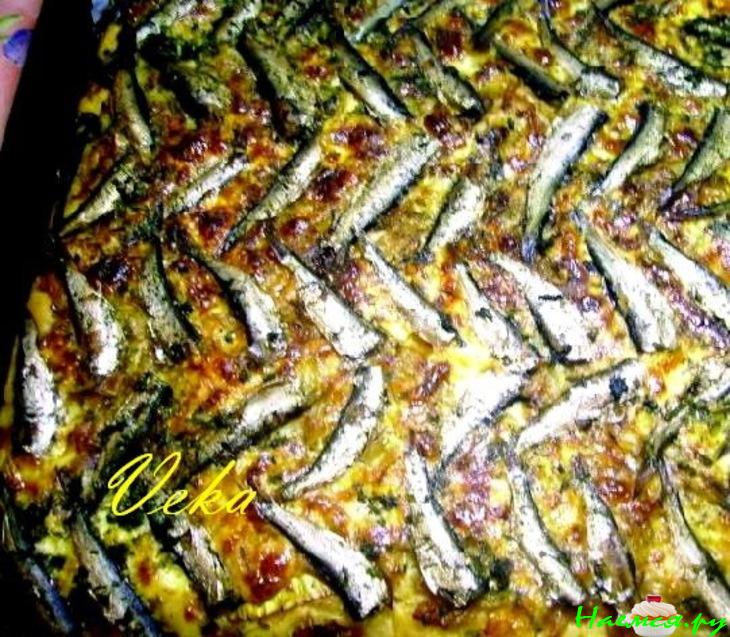 Пирог на топленом молоке с рыбкой Пирог на топленом молоке с рыбкой