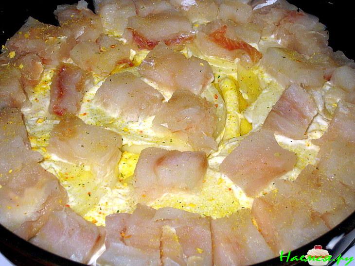 Рыбная запеканка (океанический окунь)