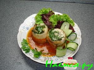 Белые рыбные рулетики Белые рыбные рулетики