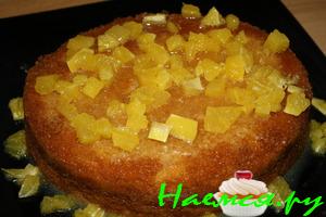 Апельсиновый бисквит из пароварки