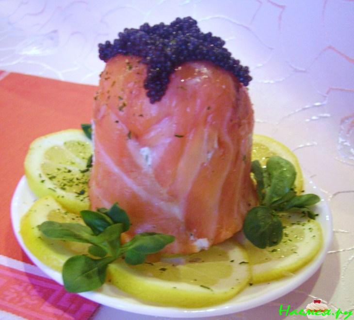 Закуска из лосося &laquo;Поцелуйчик-колокольчик&raquo;